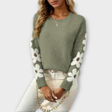 Silke - Weicher Pullover mit Blumendesign