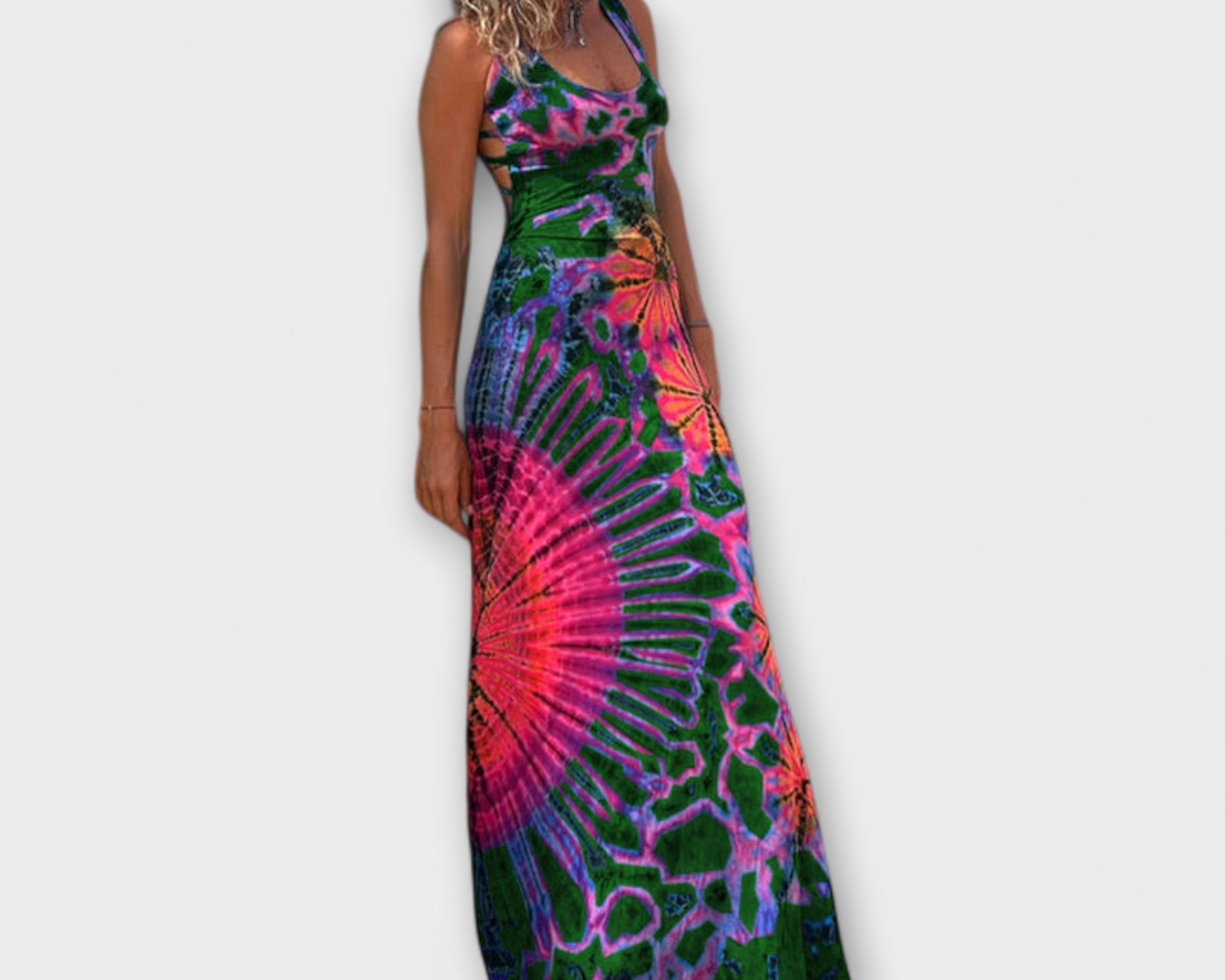 Ronja - La Bamba Tie-Dye Print Maxikleid