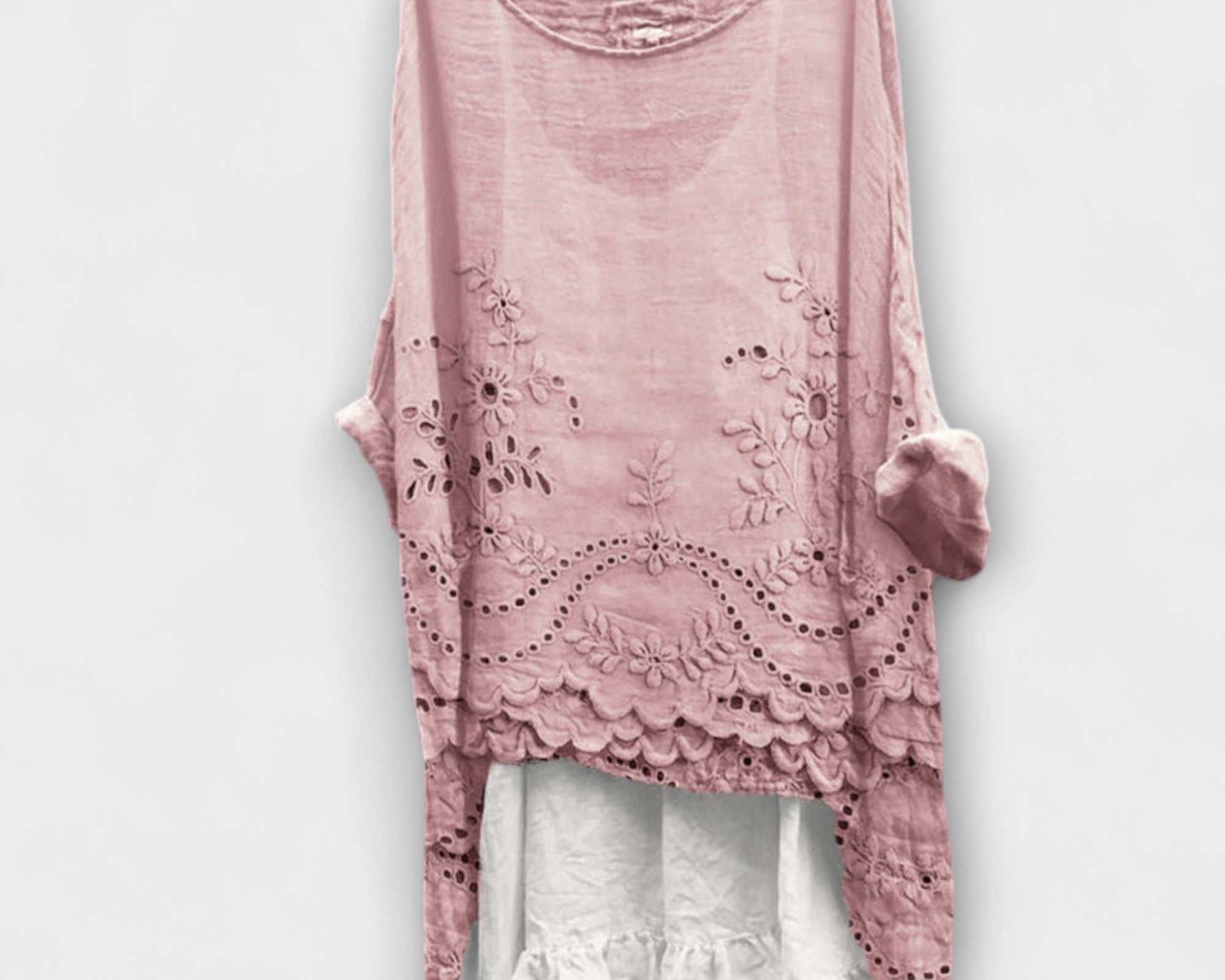 Ella - Bluse mit zweilagigem Saum