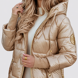 Maria – Langer und warmer Mantel mit Kapuze