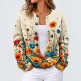 Nalea – Strick-Cardigan mit Blütendesign