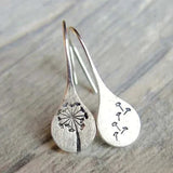 Elegante Ohrringe im Dandelion-Blatt-Design