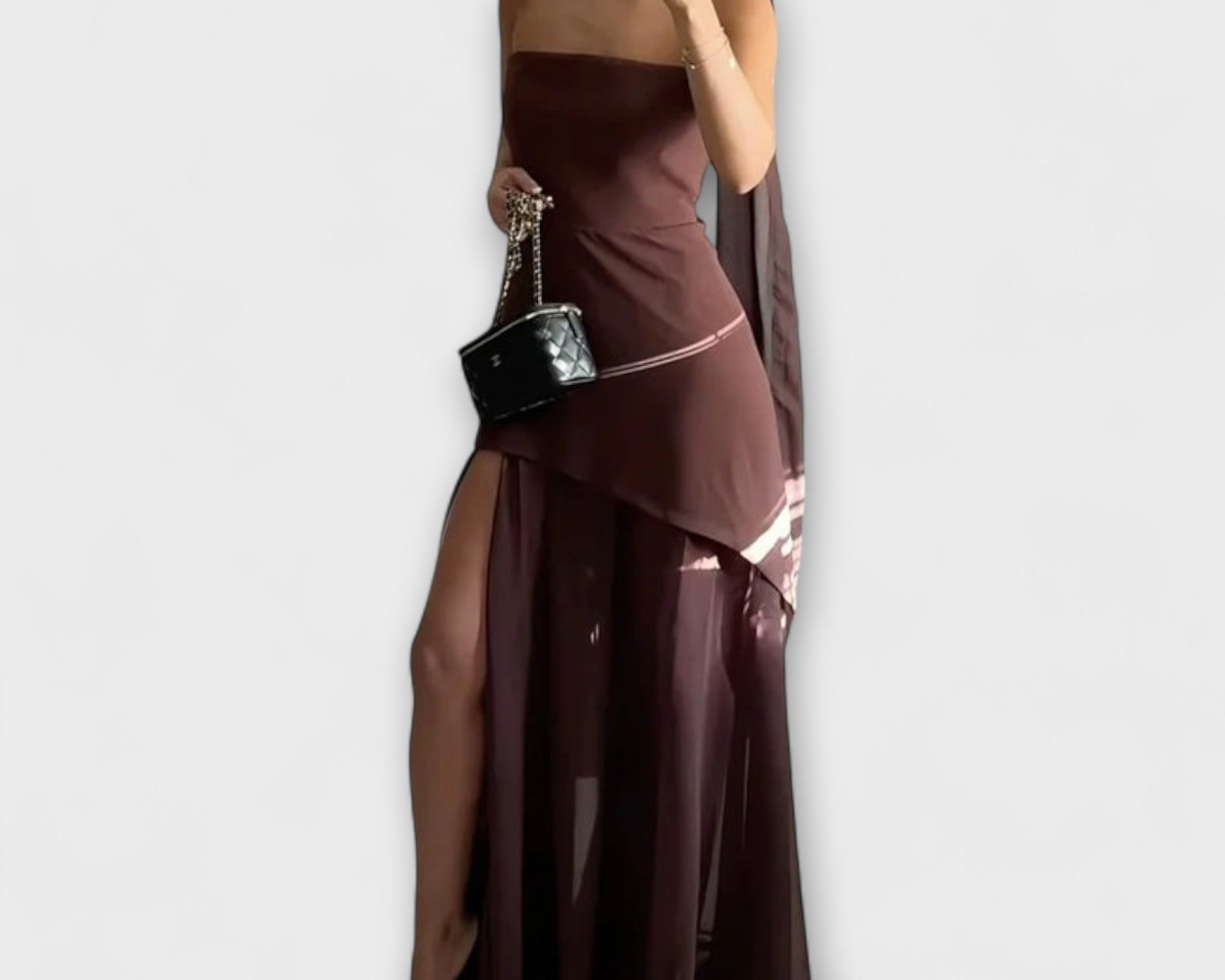 Goldie - Maxikleid aus Chiffon