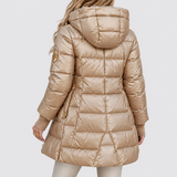 Maria – Langer und warmer Mantel mit Kapuze