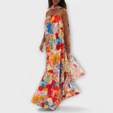Harlow - Off-Shoulder Floral Maxi-Kleid