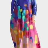 Ana - Fliessendes Kleid mit Muster
