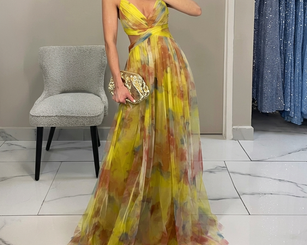 Margarida - Maxikleid mit Floralprint