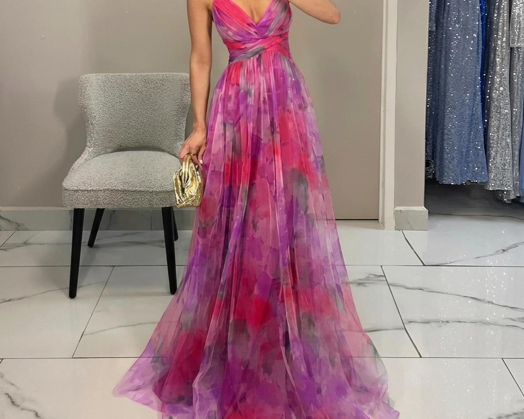 Margarida - Maxikleid mit Floralprint