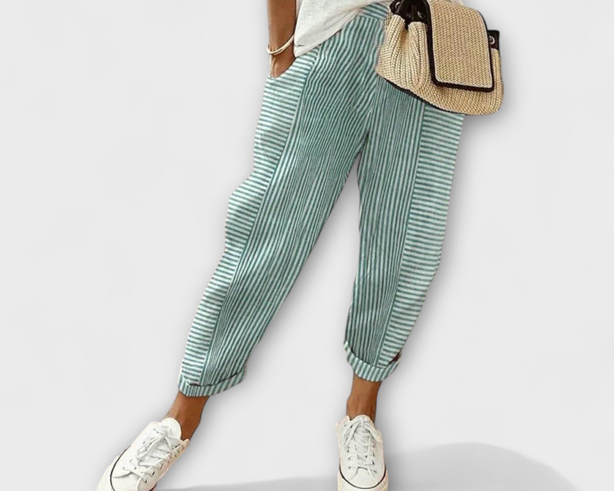 Sanne - Bequeme gestreifte Hose