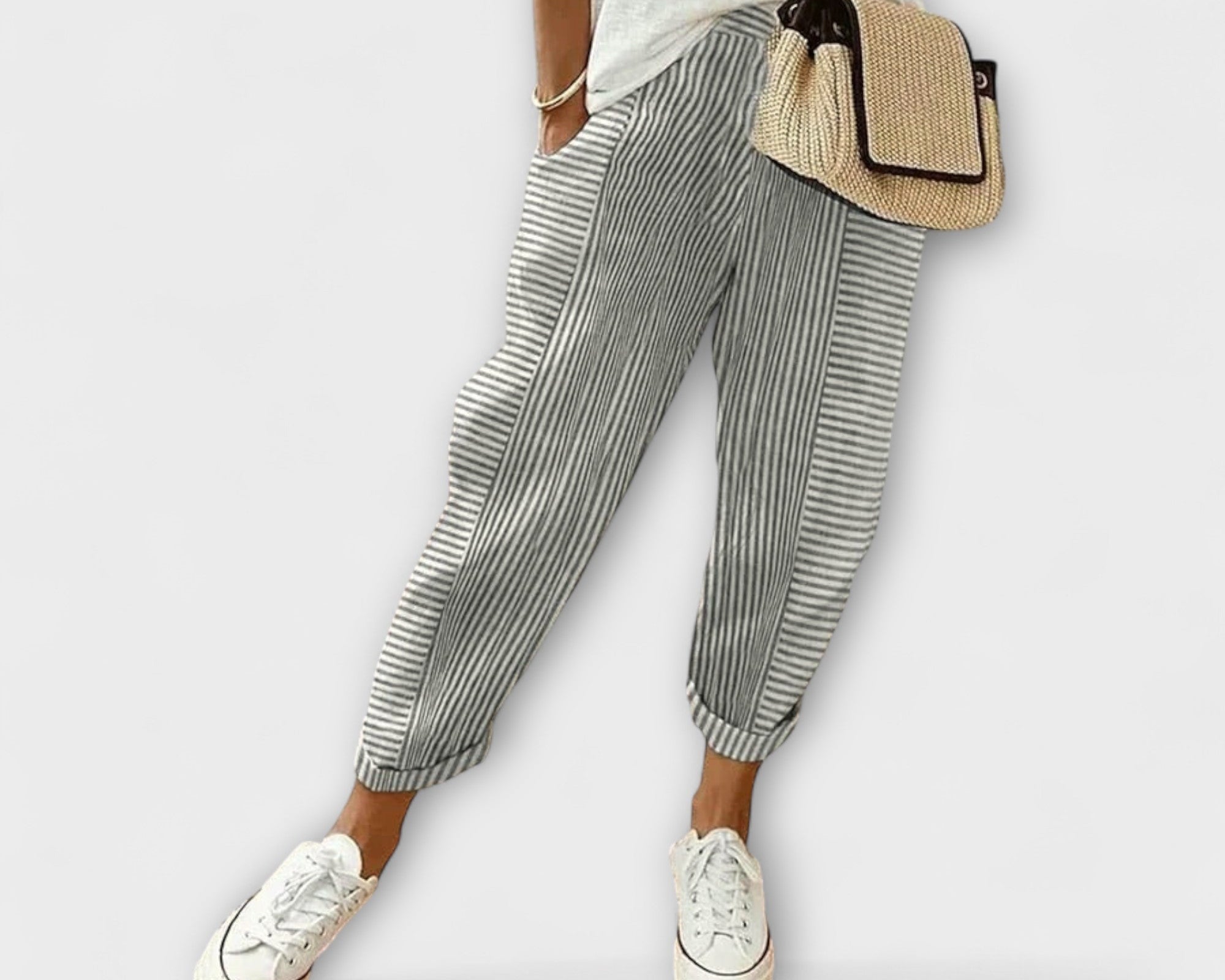 Sanne - Bequeme gestreifte Hose