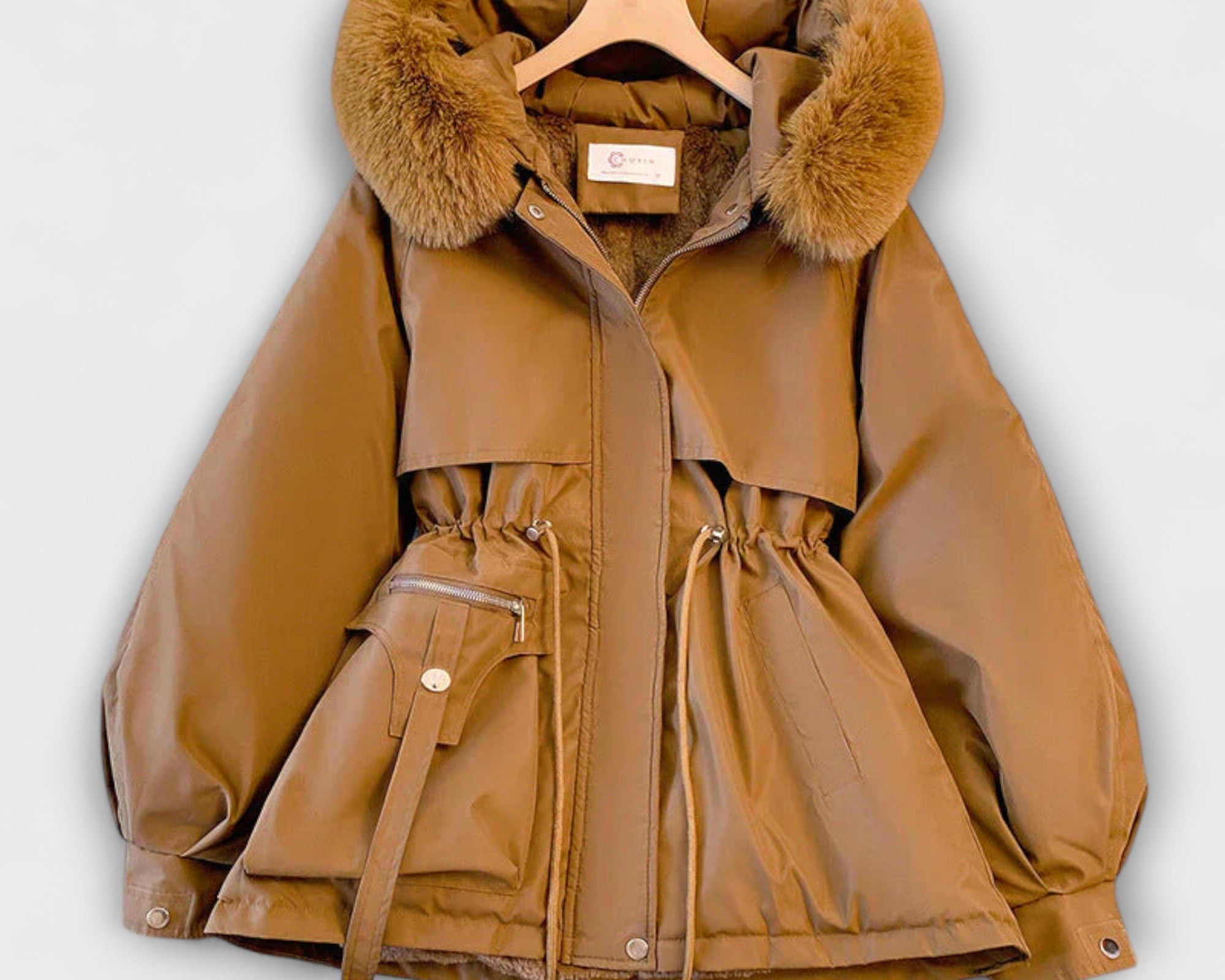 Bela - Elegante Winterjacke Brévine mit Pelzkragen