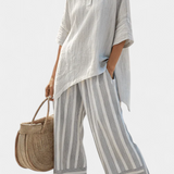 Clarisse - Asymmetrisches Blusen-Set