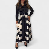 Hedda - Largo Hemdblusenkleid mit Gürtel