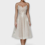 Elli - Damen Luxuskleid mit Stickereien