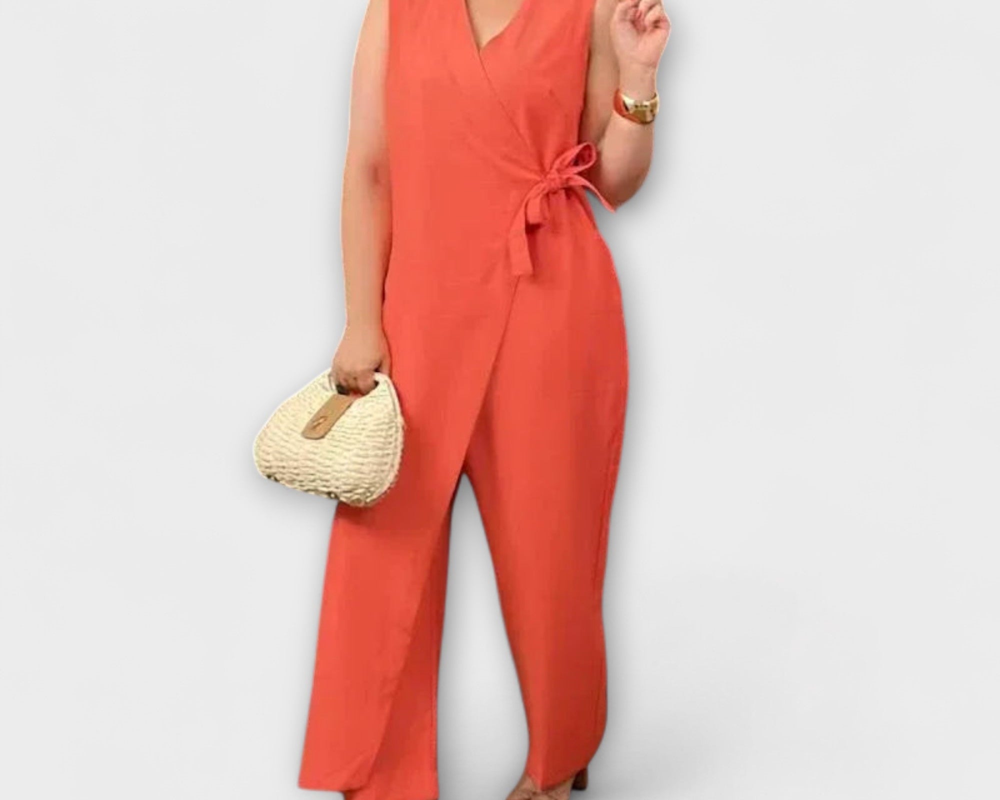 Inés - Schicker Jumpsuit mit V-Ausschnitt