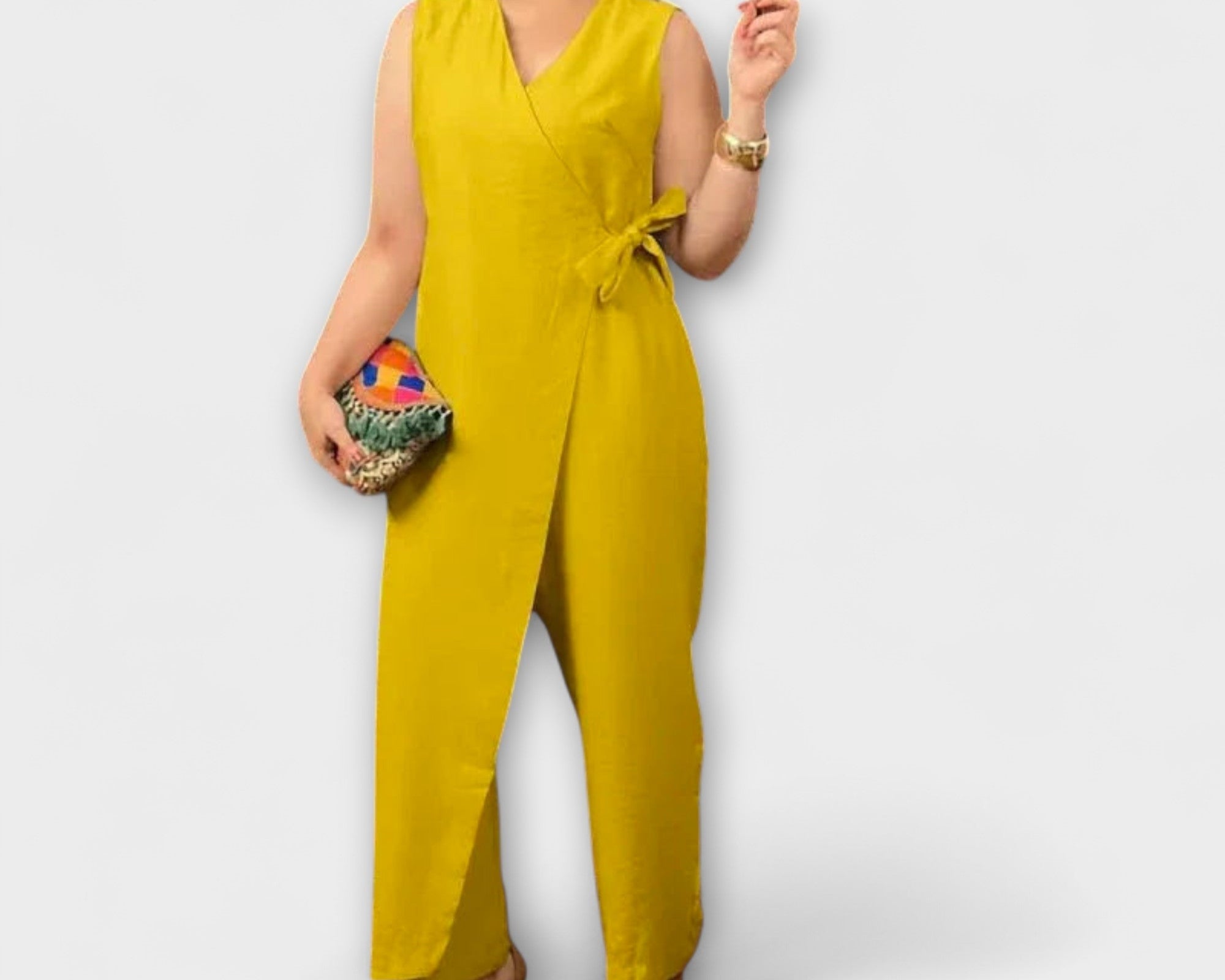 Inés - Schicker Jumpsuit mit V-Ausschnitt