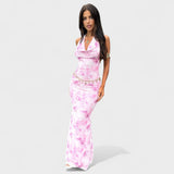Mara - Rosa Blumen Kleid