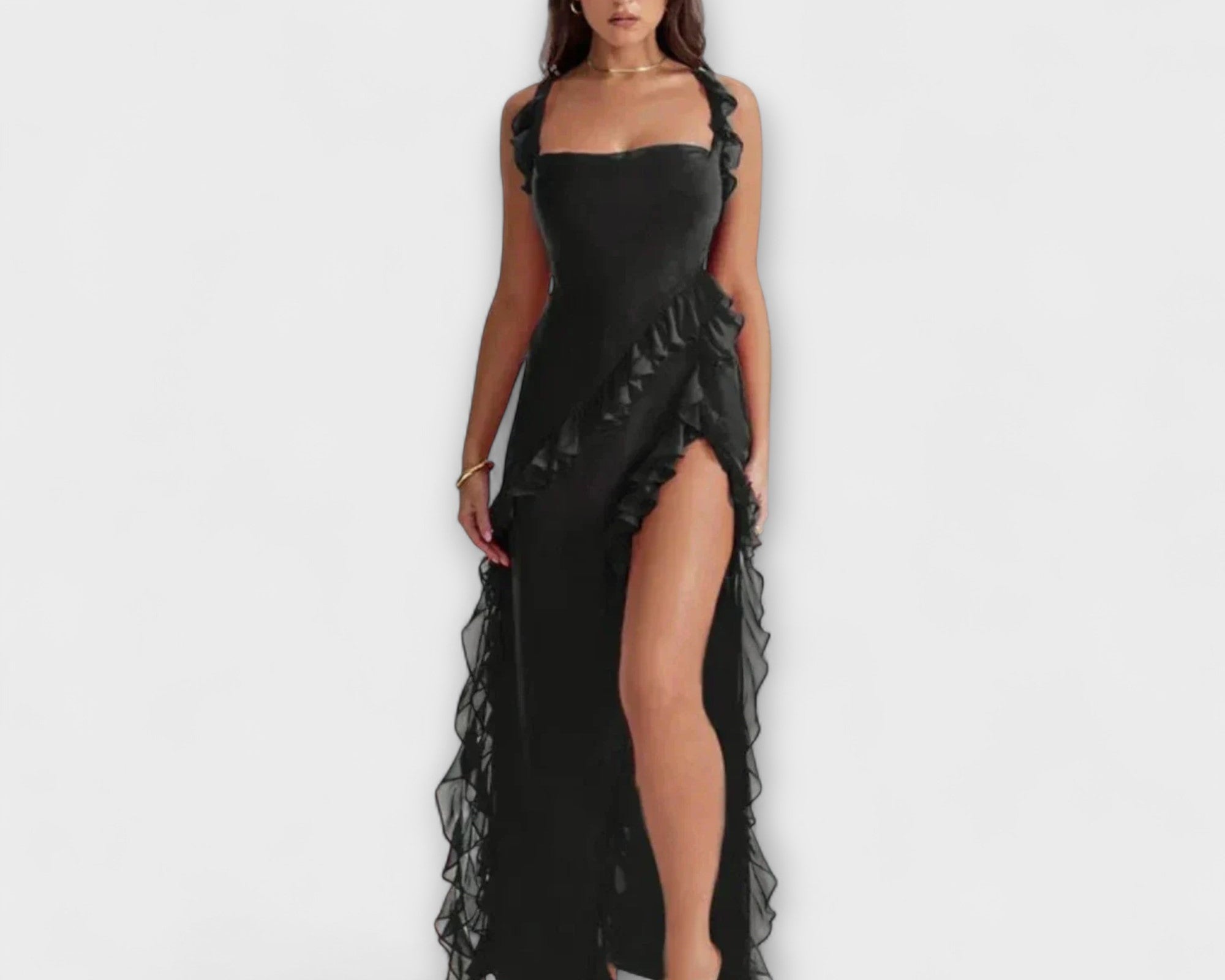 Lara - Stilvolles Maxikleid mit Schlitz