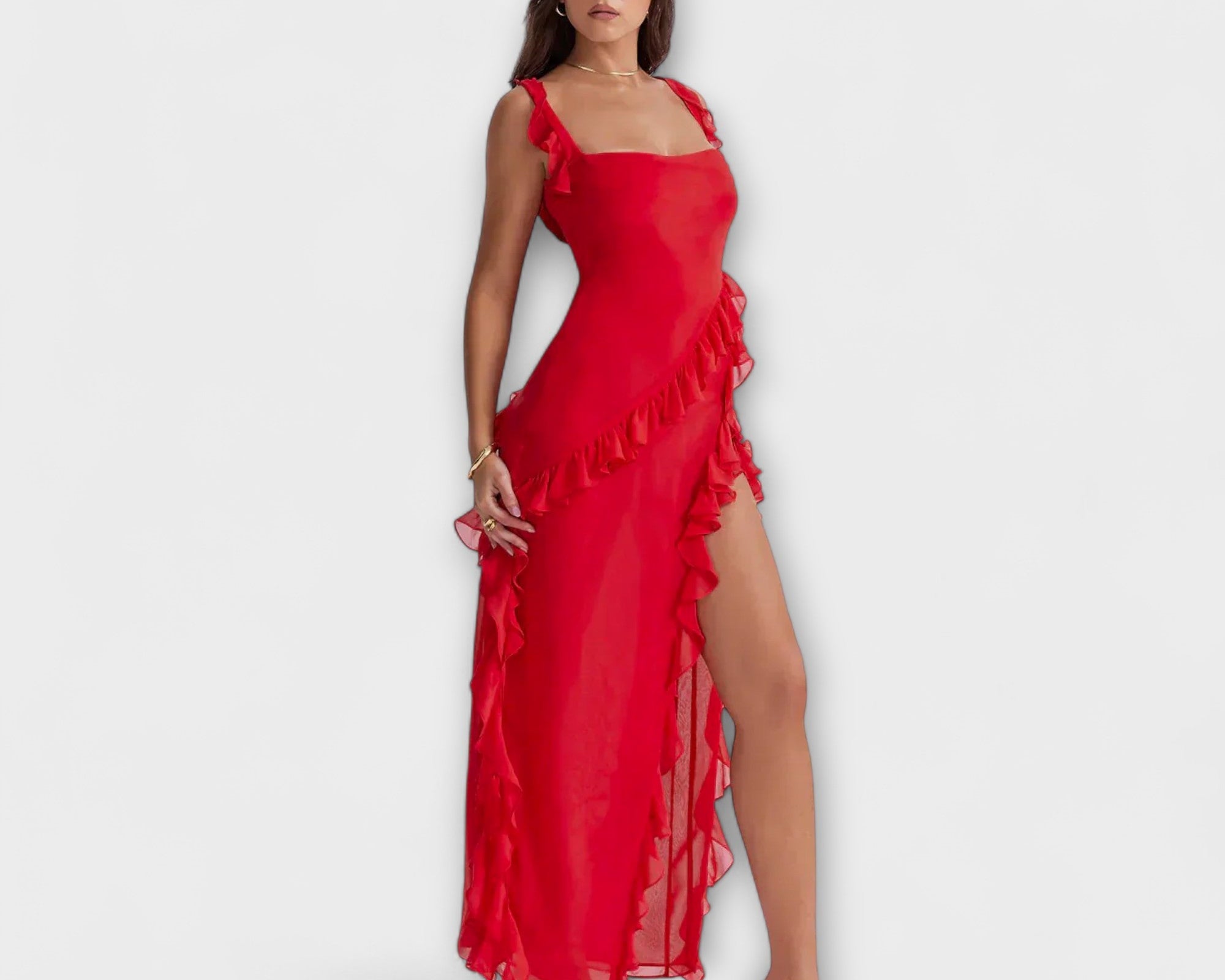 Lara - Stilvolles Maxikleid mit Schlitz