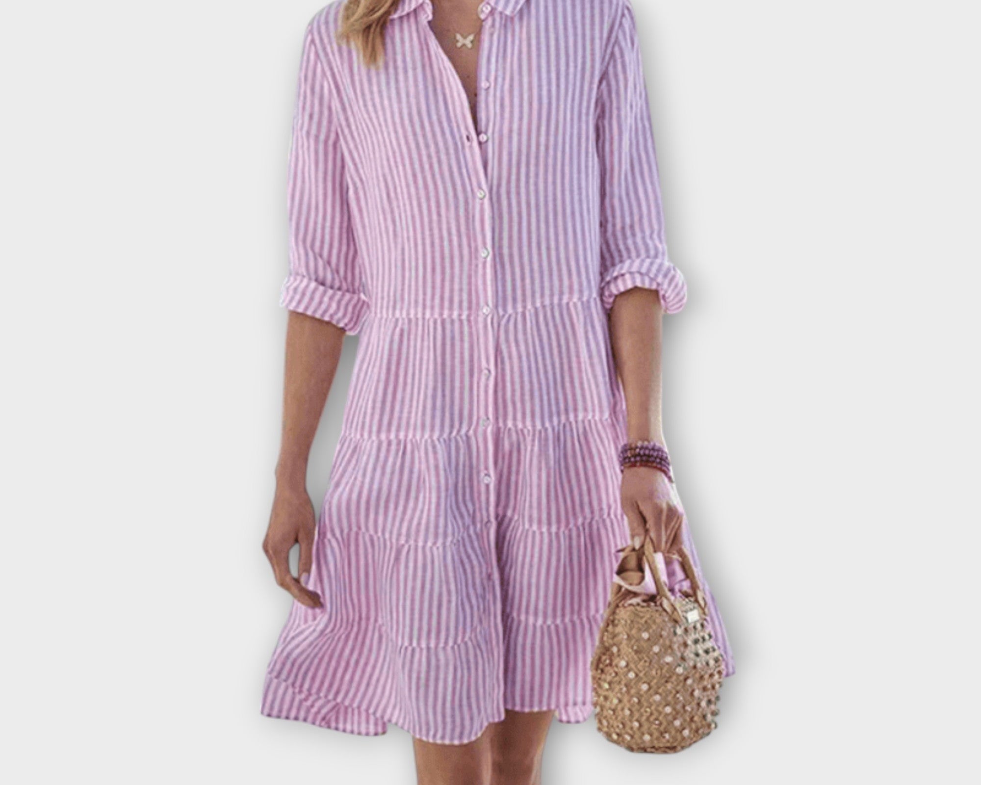 Lolita - Luftiges Gestreiftes Kleid
