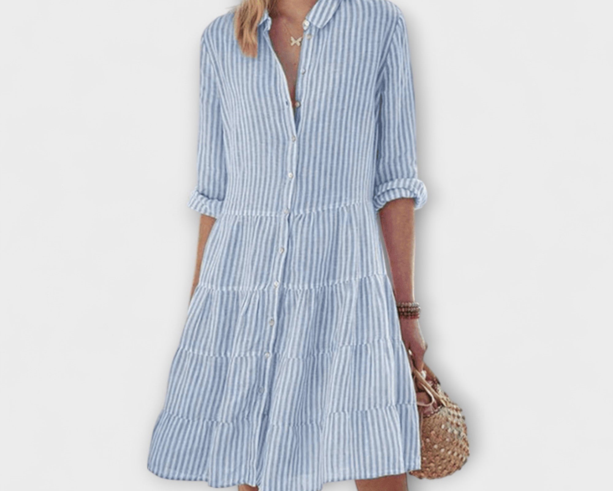 Lolita - Luftiges Gestreiftes Kleid