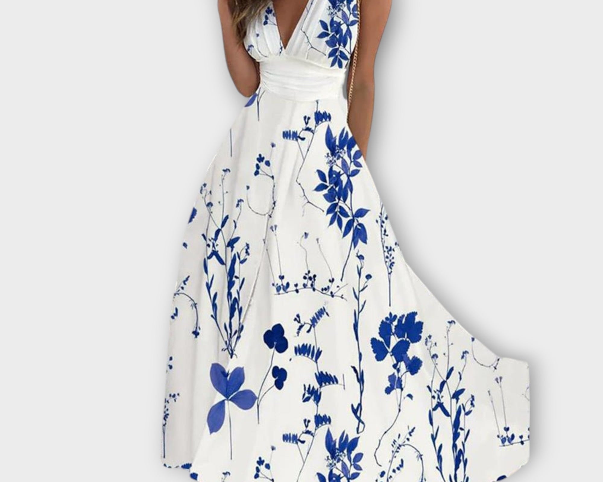 Romy - Floral V-Neck Kleid
