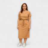 Danielle - Elegantes V-Ausschnitt Top mit Rock