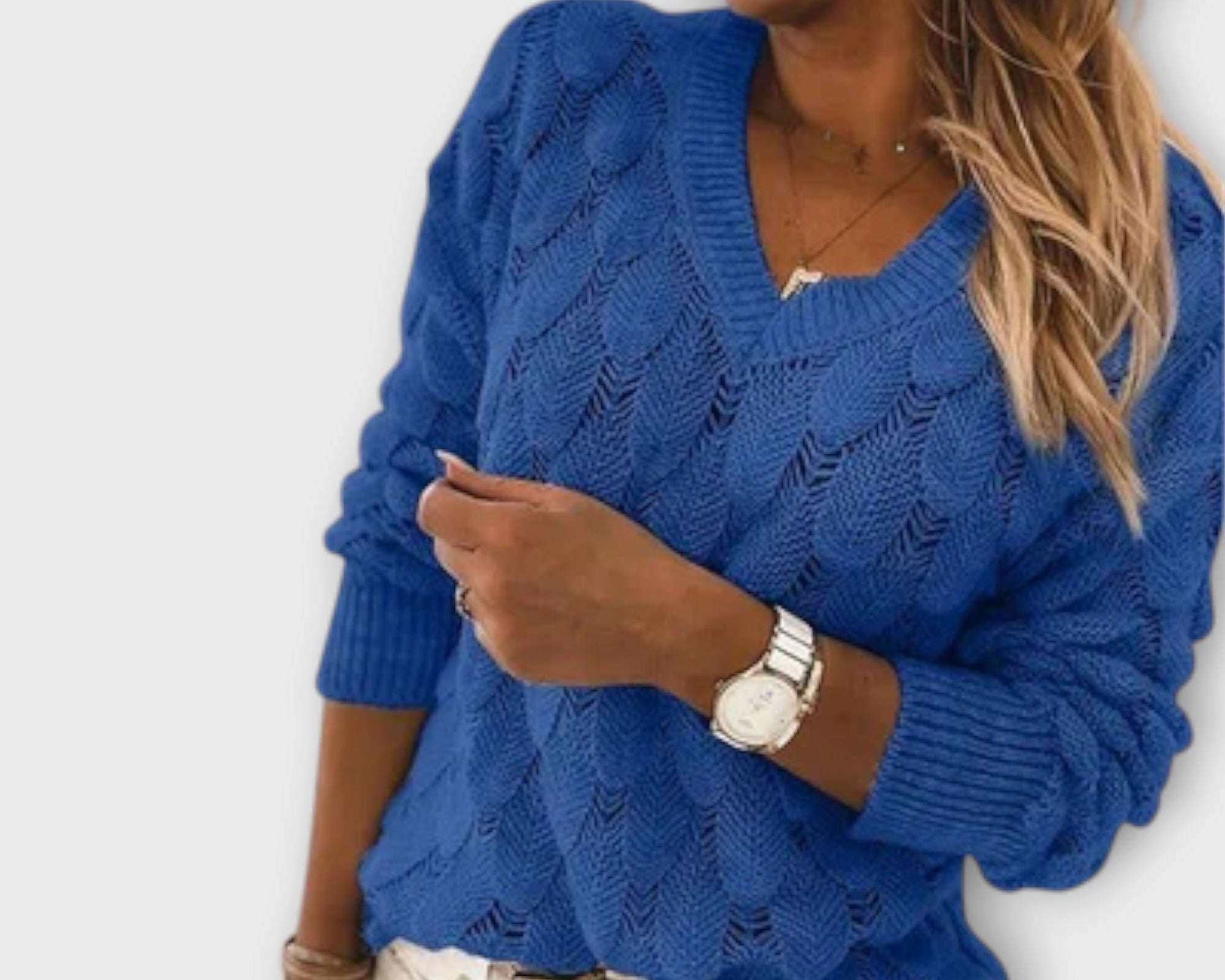 Noemier - Pullover mit V-Ausschnitt