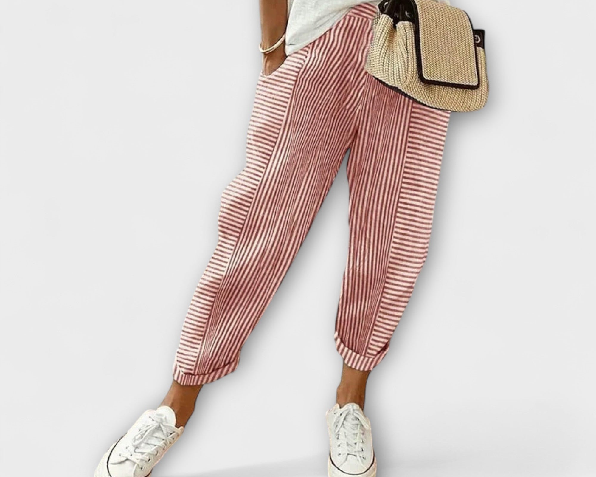 Sanne - Bequeme gestreifte Hose