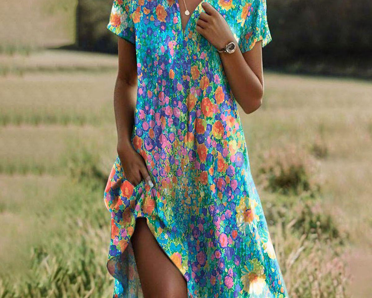 Eterna - Midi Kleid zeitlose Eleganz