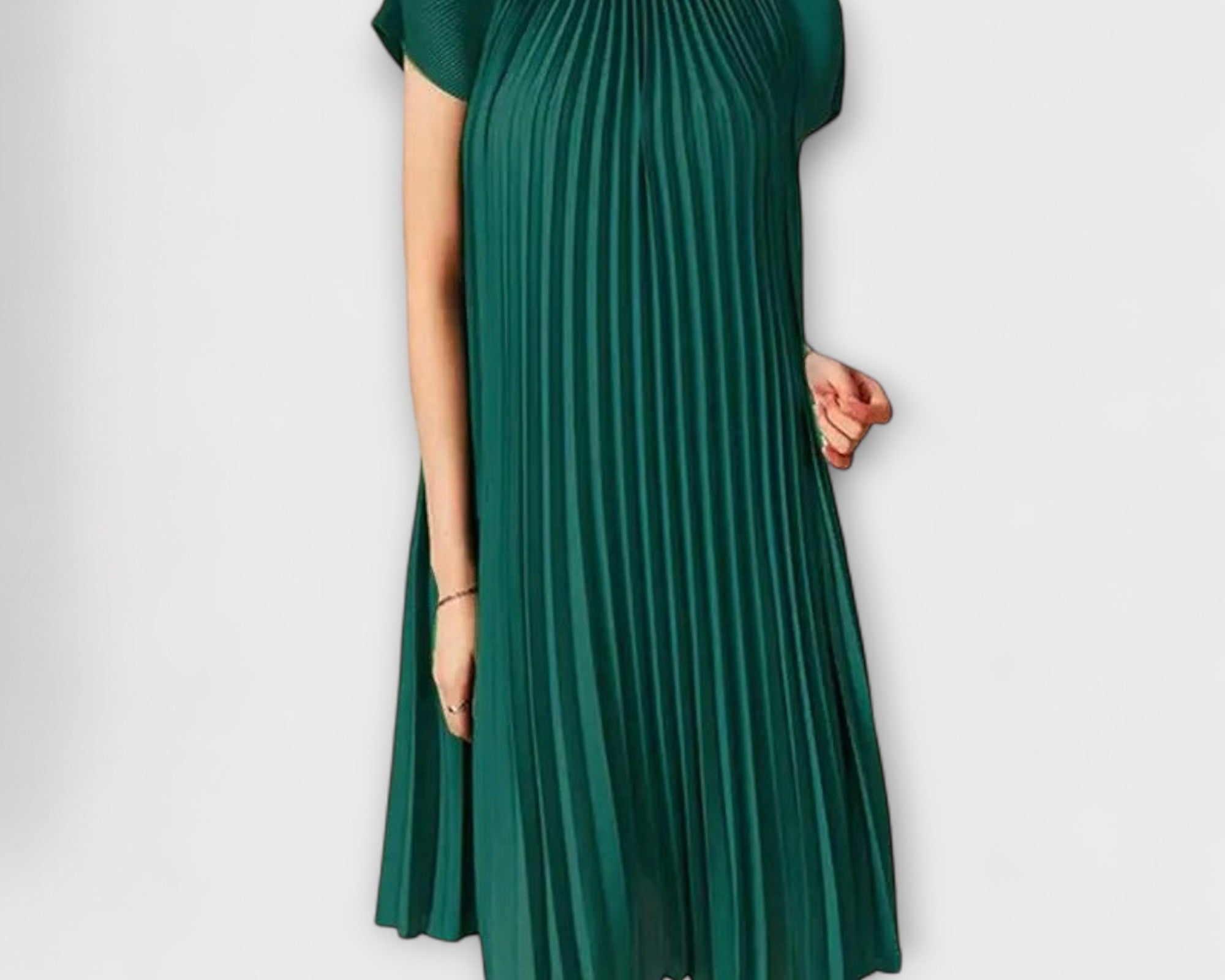 Elegantes Plisseekleid