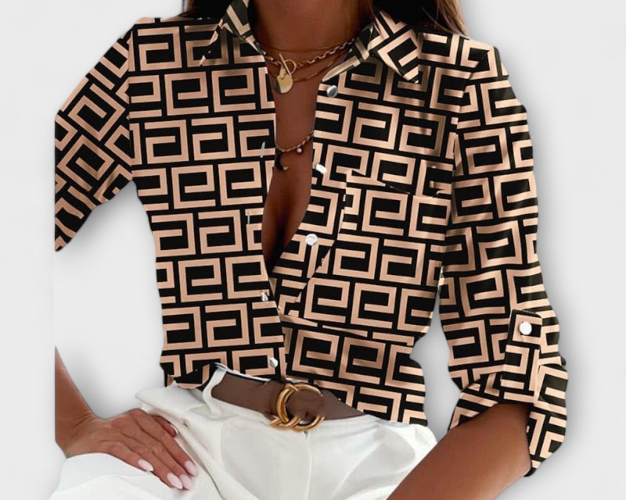 Bluse mit klassischem Kragen