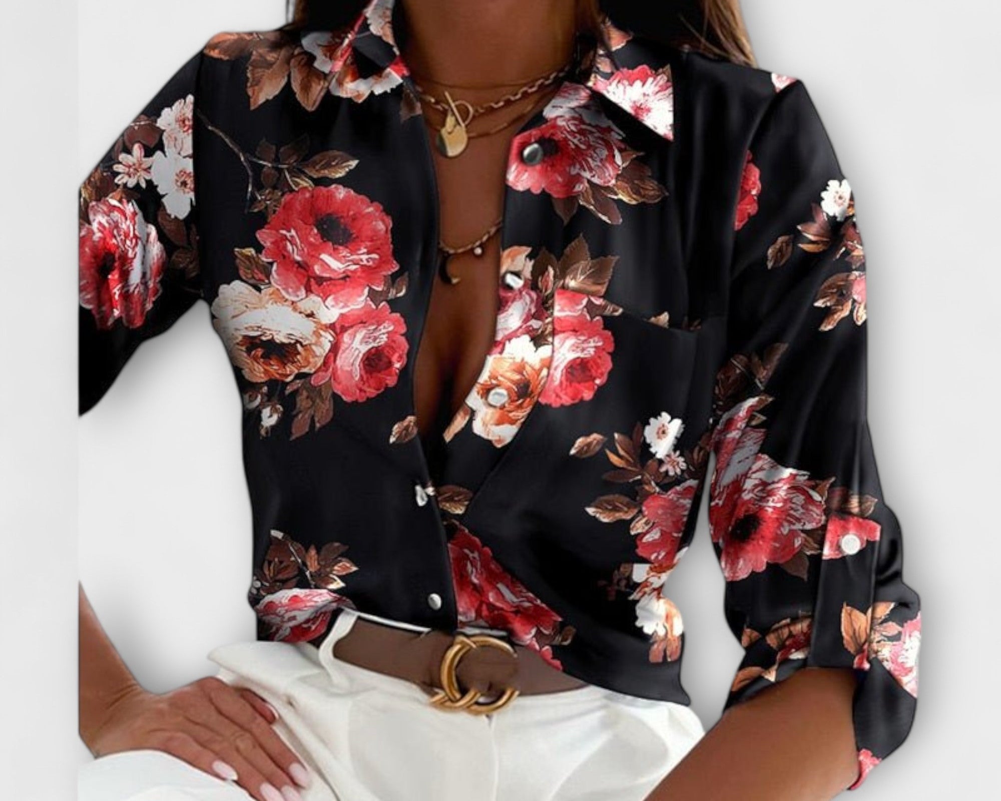 Bluse mit klassischem Kragen