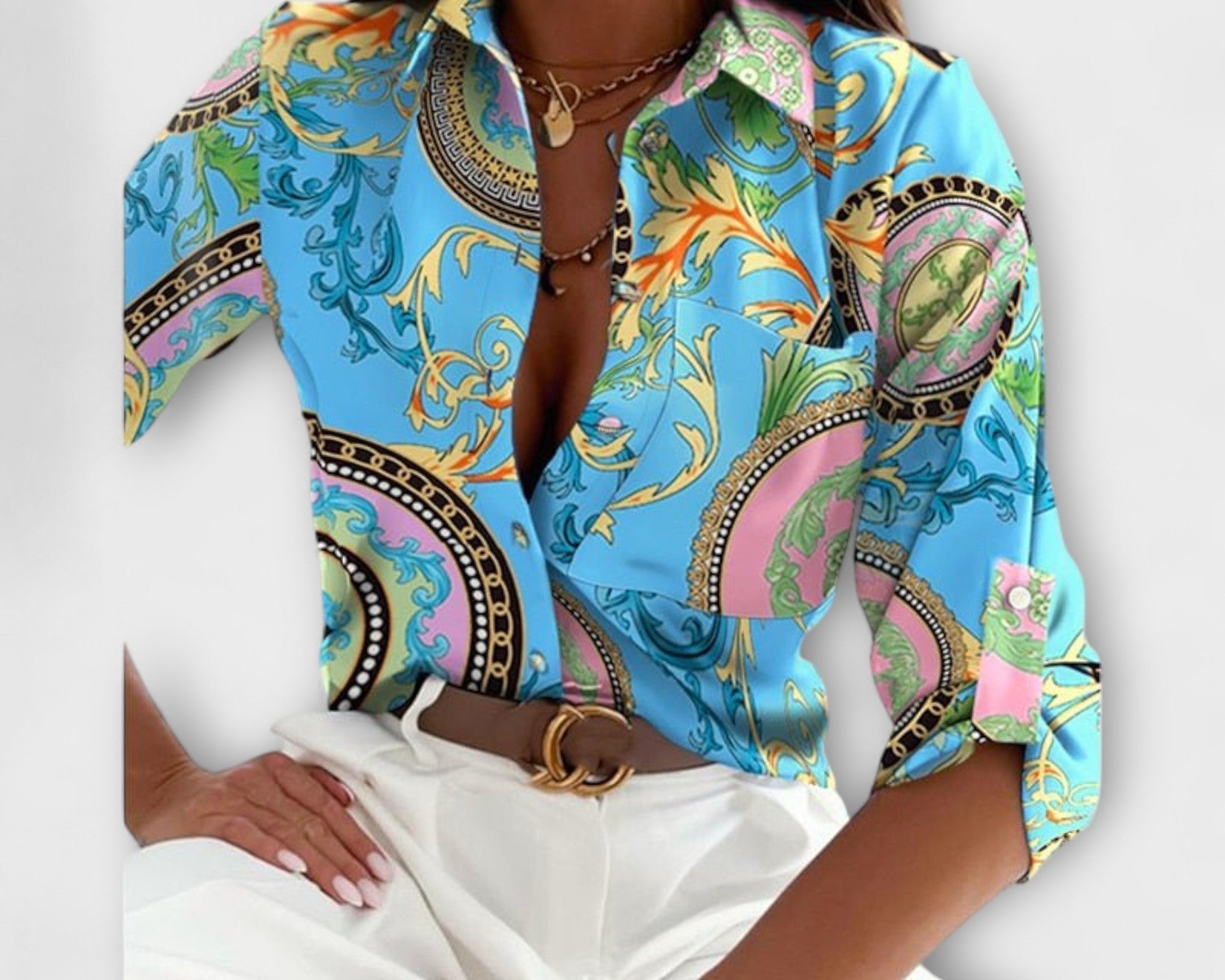 Bluse mit klassischem Kragen