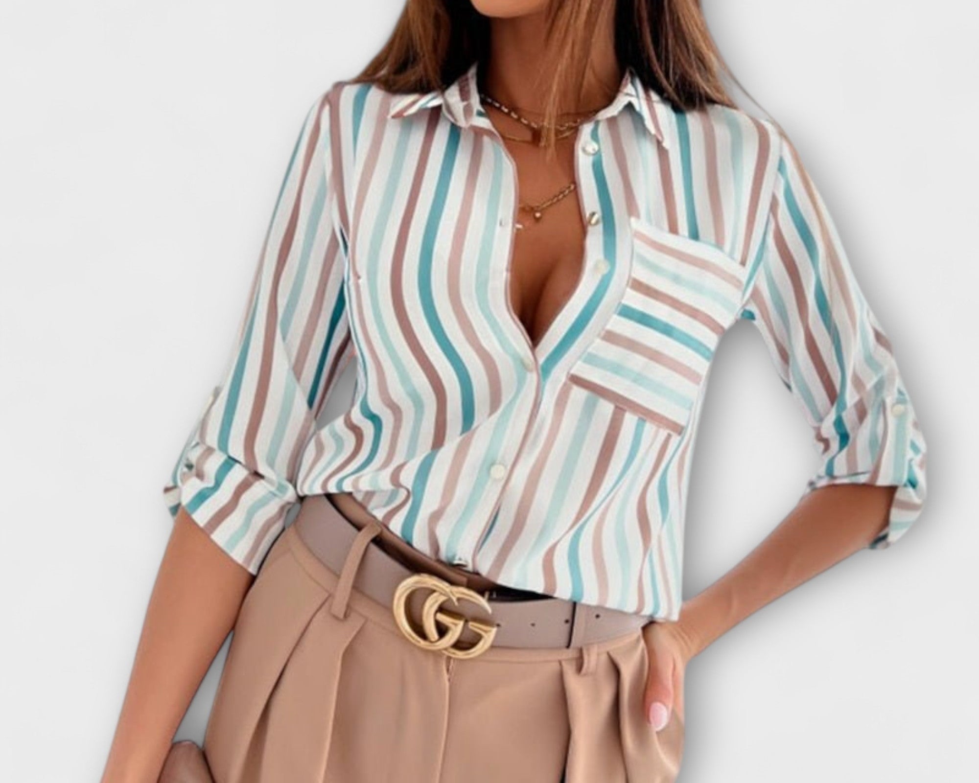 Bluse mit klassischem Kragen
